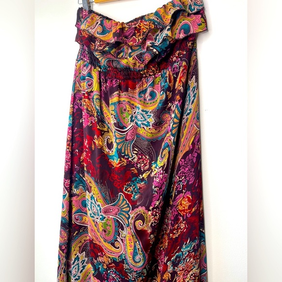 Target strapless multi color Xhilaration Mosiac Sundress - Picture 4 of 5